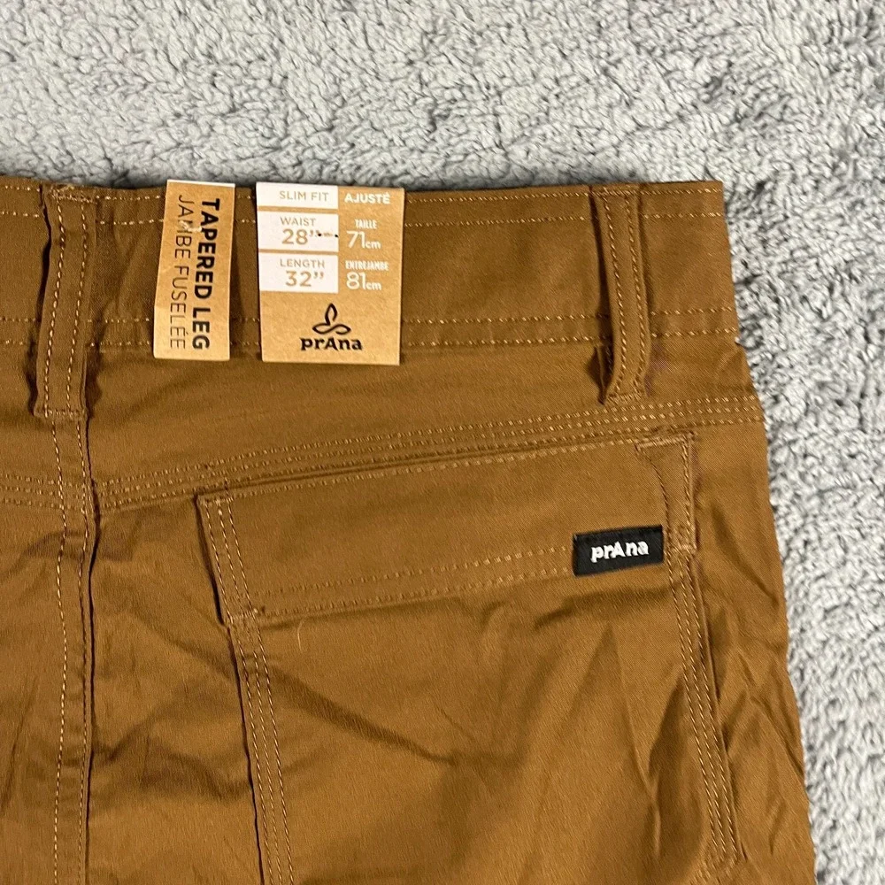 Prana Stretch Zion Slim Pant II Mens 28x32 Belted Roll Up Gorpcore Hiking Hybrid